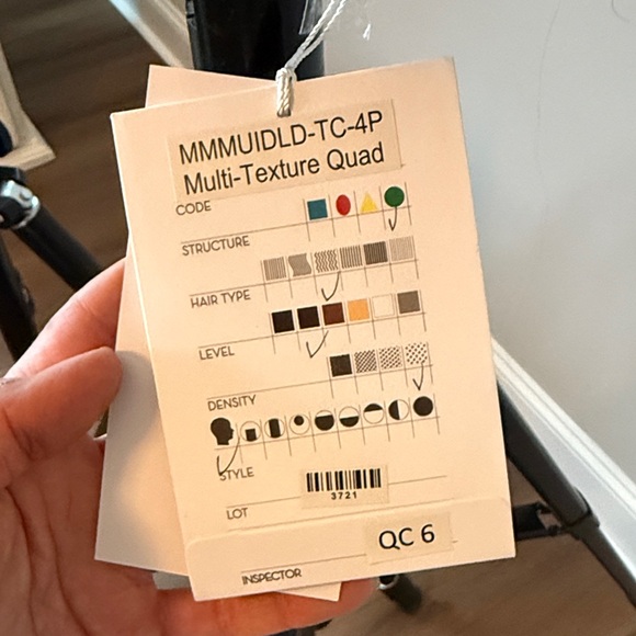 Pivot Point Quad Textured mannequin hair to practice on curls; cosmetology hair - Picture 2 of 6